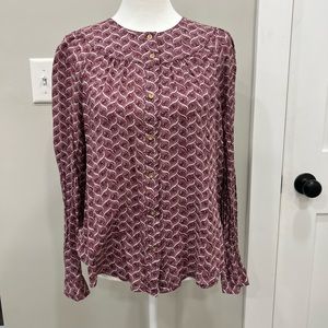 ANTHROPOLOGIE/ MAEVE BUTTON DOWN SHIRT